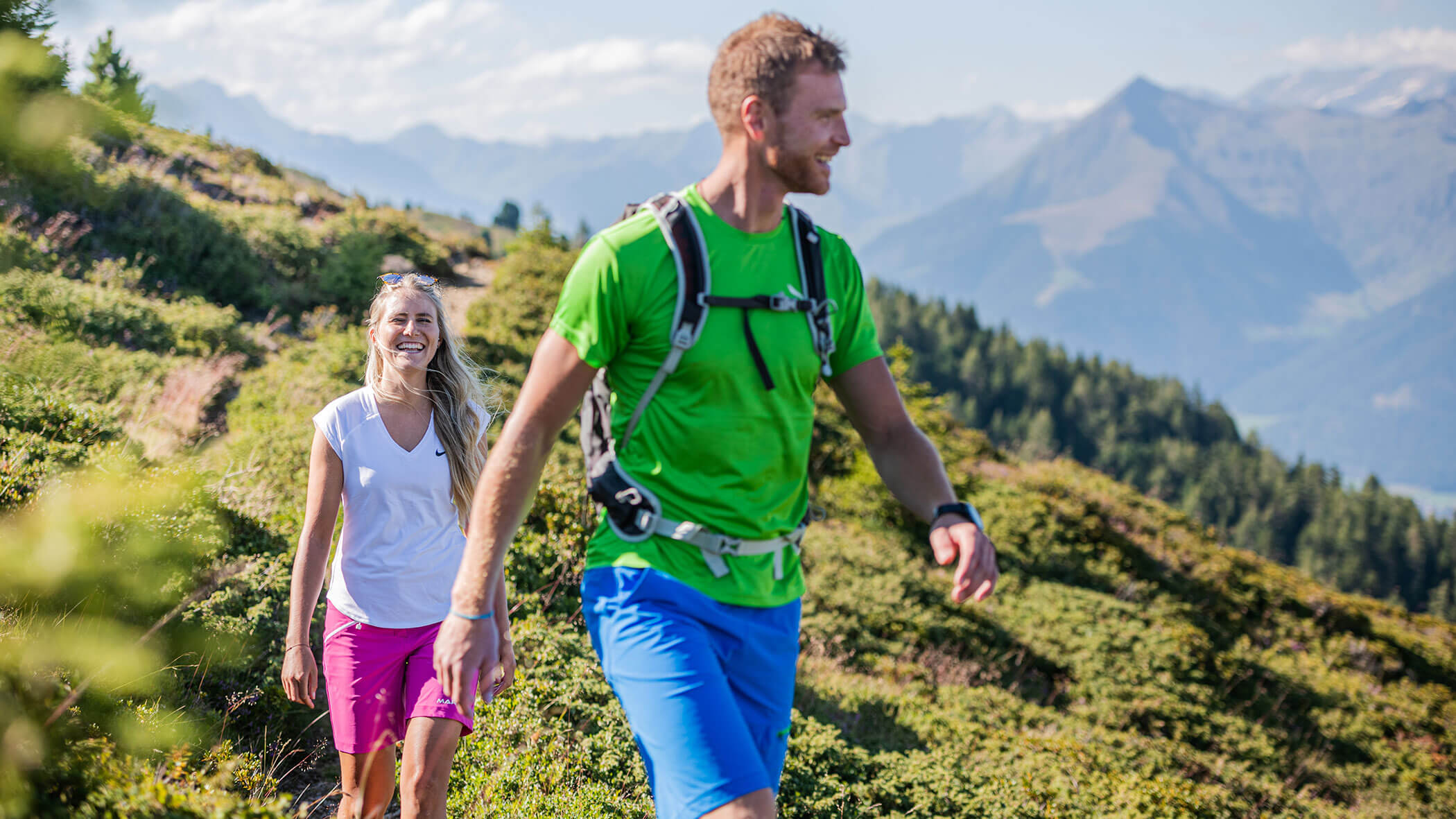 Ein Paar beim Wandern - Ortnerhof
