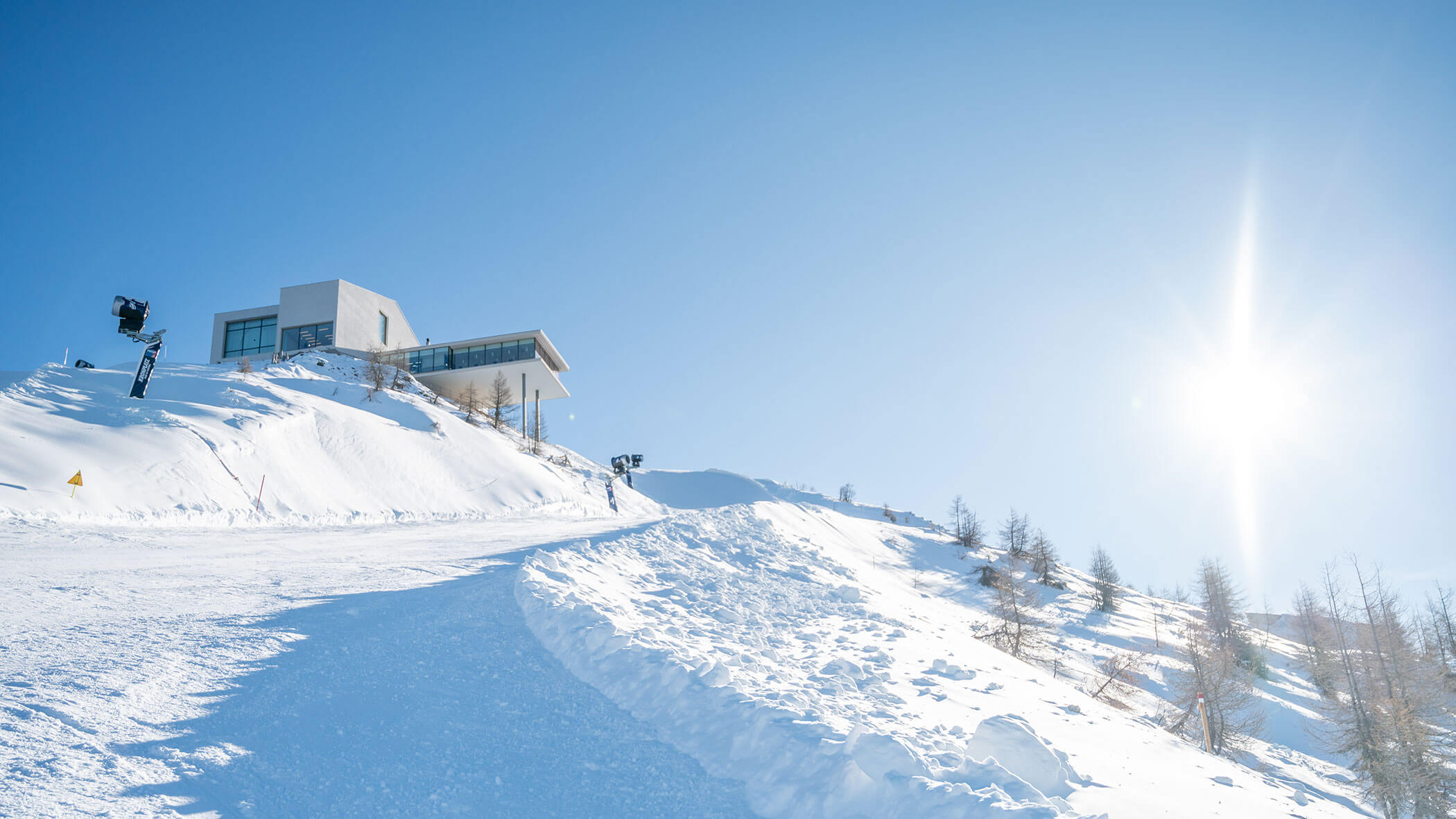 Schönes Wetter im Skigebiet Kronplatz - Ortnerhof